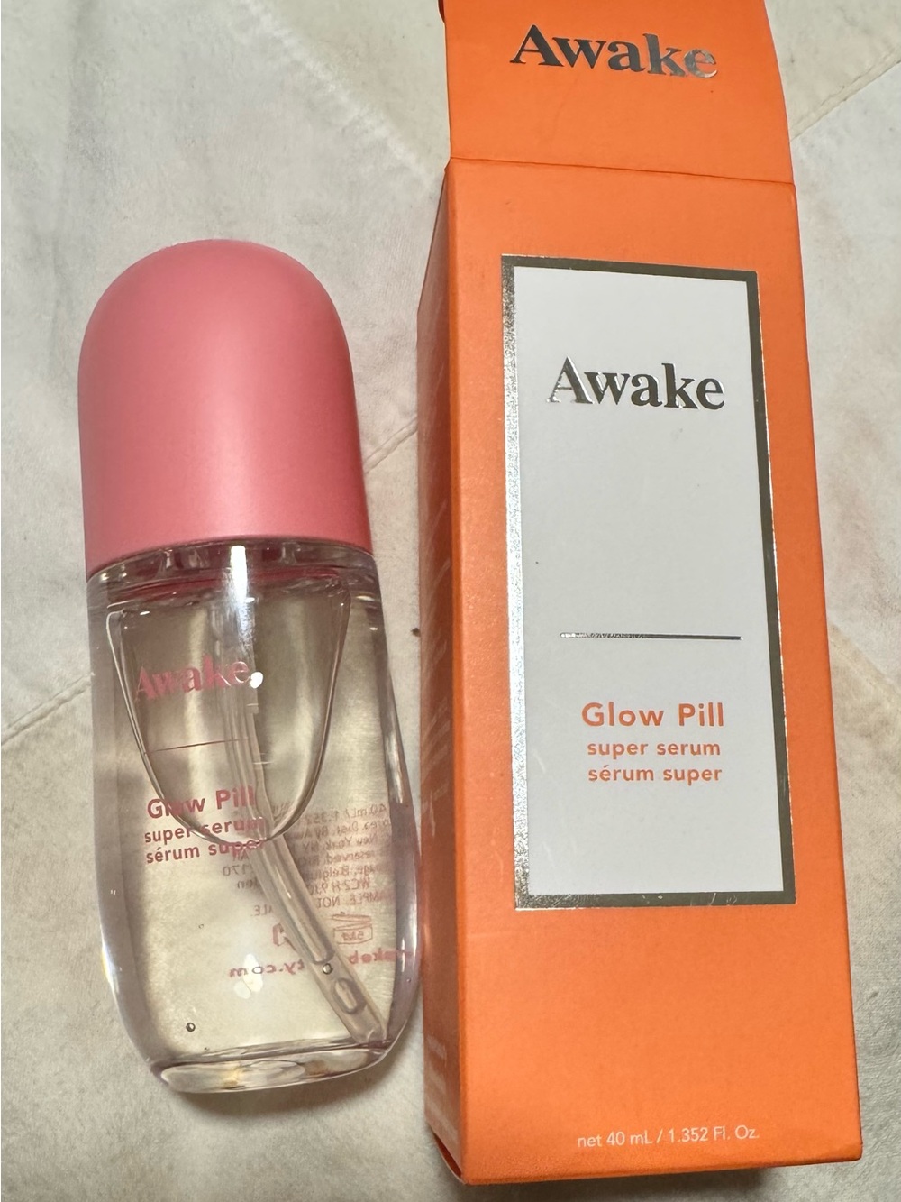 Awake Glow Pill Super Serum — Pink & Orange Packaging